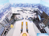 Scary Ski Jump Bathroom Stall