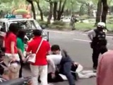Police Drive Over Suspects Foot