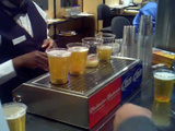 Beers Filling Up From The Bottom