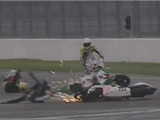 An Usual Crash For Two Race Bikes