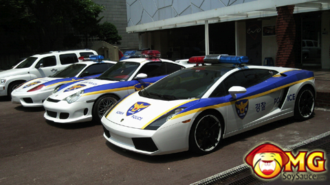 Korea Police's New Fleet Of Supercars