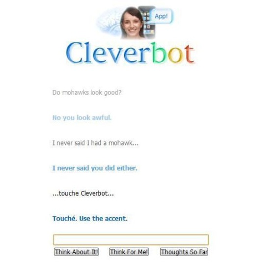 funny answers. funny cleverbot answers
